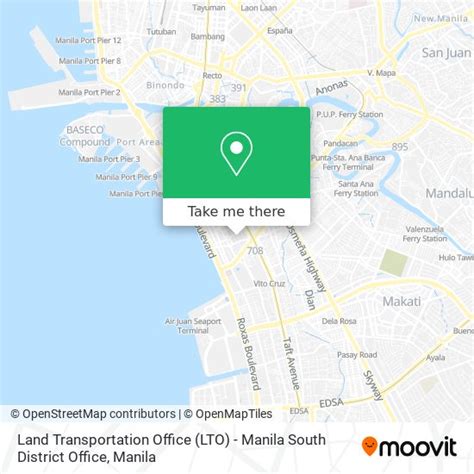 LTO District Office Map .